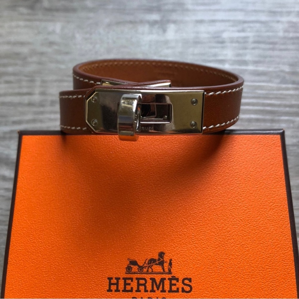 Hermes Kelly double tour bracelet sz S